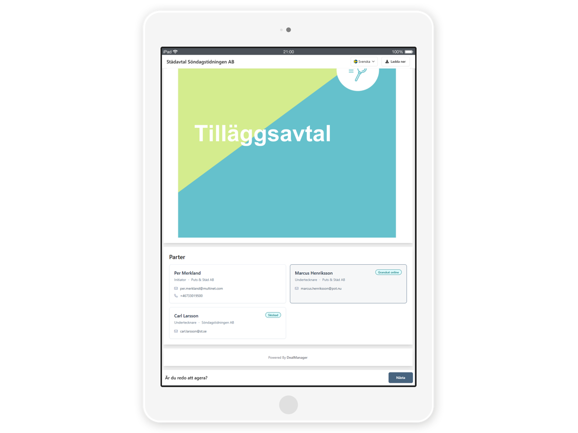 Elektroniske signaturer med DealManager Sign